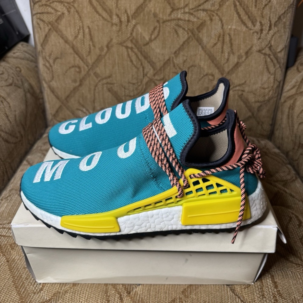 Adidas NMD Human Race Trail x Pharrell Sun Glow Men's‎  Shoes AC7188 Size 9